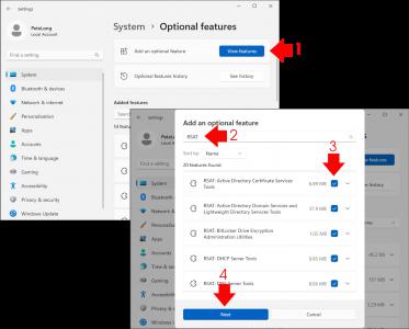 Установка Windows RSAT Tools с графическим интерфейсом
